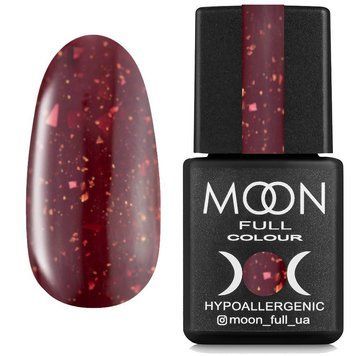 Каучуковая база для ногтей с поталью Moon Full Leaf Rubber Base №08 76668 фото
