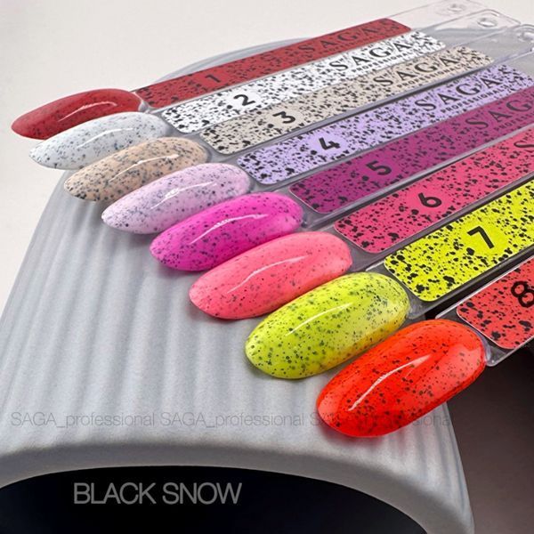 Гель-лак Saga Professional Black Snow №08 8мл N39245666 фото