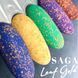 Топ для ногтей с золотыми хлопьями потали Saga Leaf Gold, 8мл N03245 фото 3