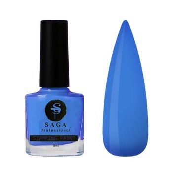 Лак для стемпінгу Saga Stamping paint №9, 8 мл (синій) N015884 фото