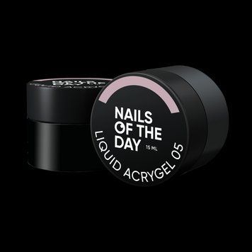 NAILSOFTHEDAY Liquid Acrygel 05 &mdash; пильно&ndash;рожевий рідкий акригель нової формули для нігтів, 15 мл 185400705 фото