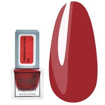 Лак для стемпінгу TUFI profi PREMIUM Stamping червоний 8 мл 0295881 фото