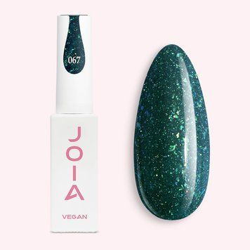 Светоотражающий Гель-лак для ногтей JOIA vegan №067 dark emerald, 6 мл 0538846 фото