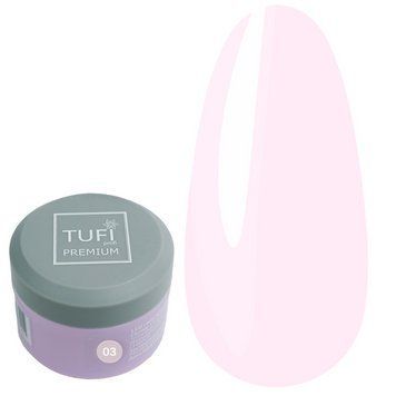 LED гель для наращивания TUFI profi PREMIUM Gel 03 Pink прозрачный с розовым оттенком 30 г 0105828 фото