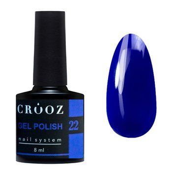 Гель-лак для ногтей Crooz 22 глубокий темно-синий 8 мл N008022 фото