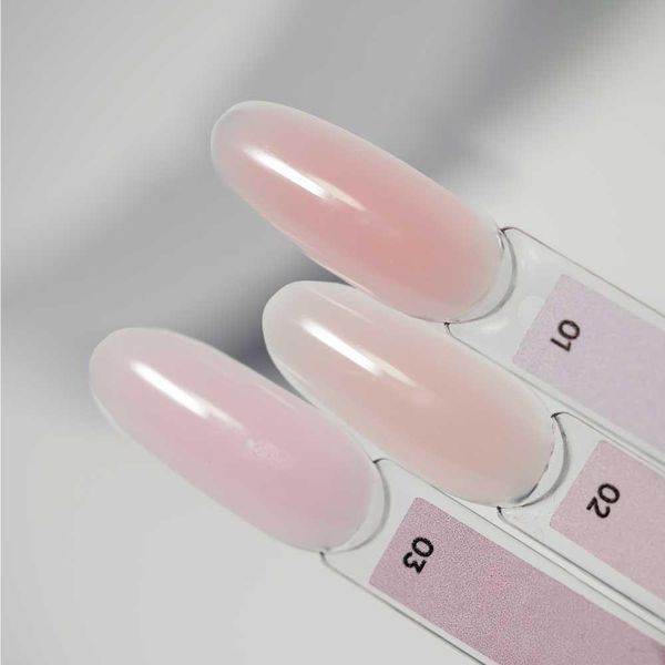 NAILSOFTHEDAY Polygel nude 03 - Полигель бледно-розовый мелкозернистый, 30 мл 4454432 фото