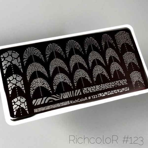 Пластина для стемпинга RR-123 на пластиковой основе RR123 фото