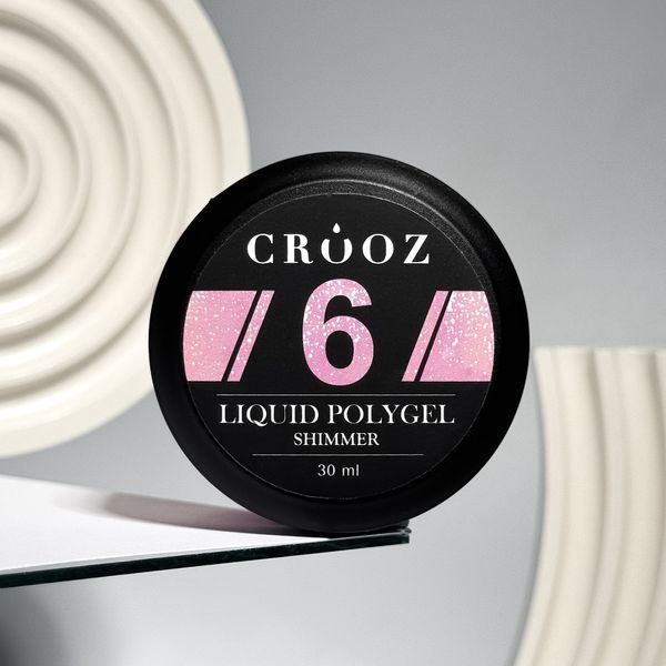 Рідкий полігель із шиммером Crooz SHIMMER Liquid Polygel №06, 30 мл LQ06 фото