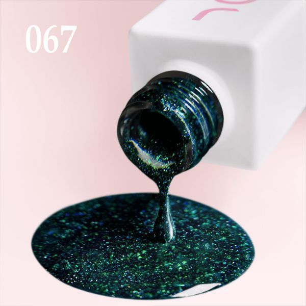 Светоотражающий Гель-лак для ногтей JOIA vegan №067 dark emerald, 6 мл 0538846 фото