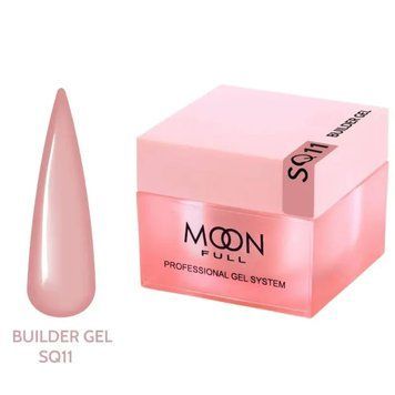 Гель для наращивания Moon Full Builder Gel 30ml №SQ11 бежевый без HEMA и TPO, гипоаллергенный SQ11 фото