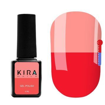 Гель-лак Kira Nails Termo T09 (малиновый, при нагревании бледно-розовый), 6 мл N01671 фото