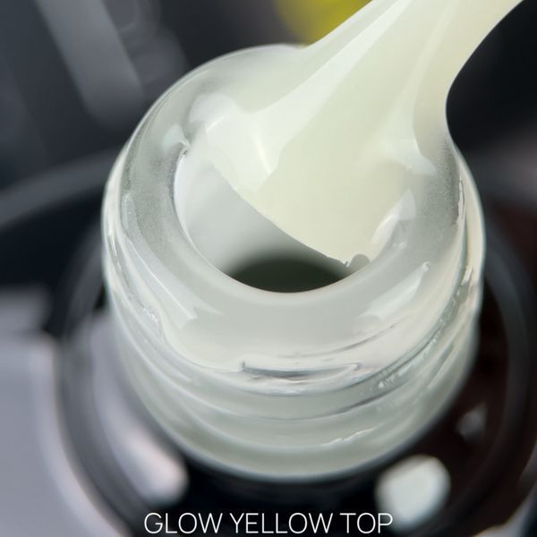 Топове покриття для нігтів Crooz Top Glow Yellow, 8мл TGY01 фото