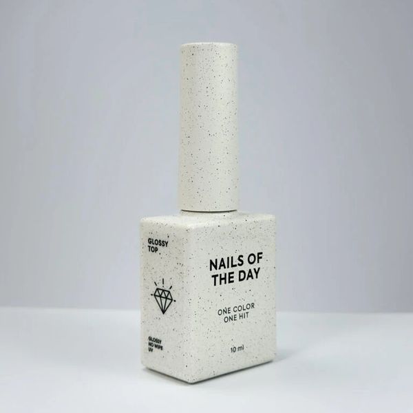 Глянцевий топ для нігтів без липкого шару NAILSOFTHEDAY Glossy top no wipe, 10 мл 11808 фото