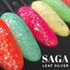 Топ для нігтів з срібними пластівцями поталі Saga Leaf Silver, 8мл N03370 фото 2