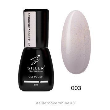 Siller Cover Shine Base №3 &mdash; камуфлирующая база (нюдовый с микроблеском), 8мл N99903 фото