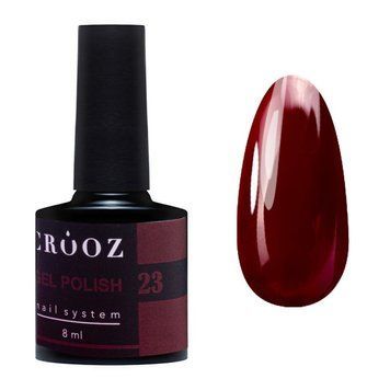 Гель-лак для ногтей Crooz 23 глубокий бордо 8 мл N008023 фото