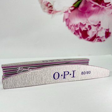 Пилка для нігтів OPI півколо 80/80 N00469 фото