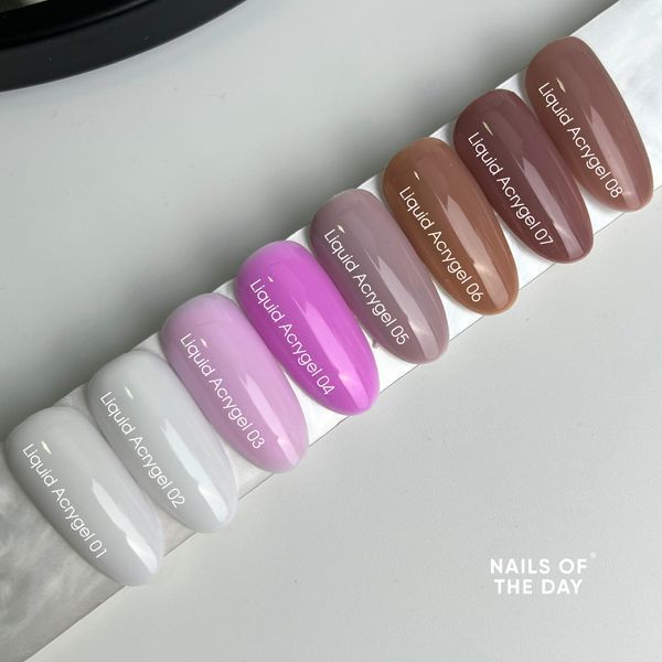 NAILSOFTHEDAY Liquid Acrygel 06 &mdash; теплый нюдовый жидкий акригель новой формулы для ногтей, 15 мл 185400706 фото