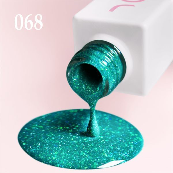 Светоотражающий Гель-лак для ногтей JOIA vegan №068 green, 6 мл 0538847 фото