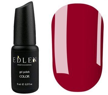 Гель-лак Edlen Color 075 (насыщенный красный, эмаль), 9 мл ED075 фото