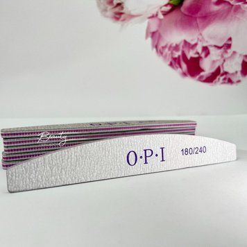 Пилка для нігтів OPI півколо 180/240 N00470 фото