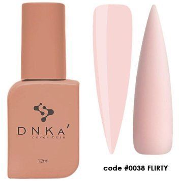 Камуфлююча база для нігтів DNKa&rsquo; Cover Base 038 Flirty, 12 мл DNKA0038 фото