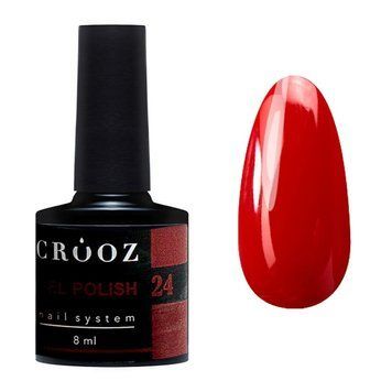 Гель-лак для ногтей Crooz 24 насыщенный красный 8 мл N008024 фото