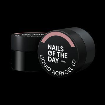 NAILSOFTHEDAY Liquid Acrygel 07 &mdash; нюдовий рідкий акригель нової формули для нігтів, 15 мл 185400707 фото