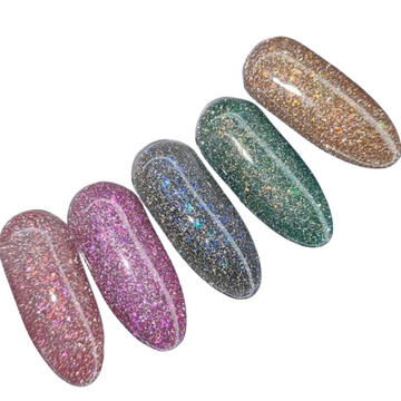 Гель-лаки светоотражающие Chrome Flake Disko