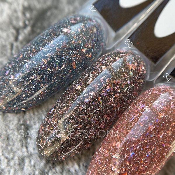 Гель-лак Феерия от Saga Fiery 34 (светоотражающий гель-лак), 9 мл N054108 фото