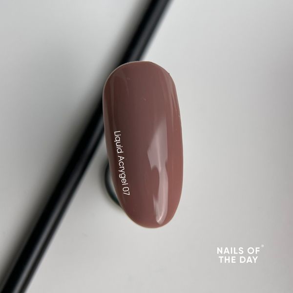 NAILSOFTHEDAY Liquid Acrygel 07 &mdash; нюдовий рідкий акригель нової формули для нігтів, 15 мл 185400707 фото