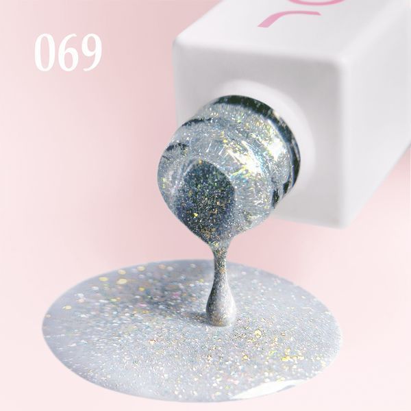 Светоотражающий Гель-лак для ногтей JOIA vegan №069 silver , 6 мл 0538848 фото