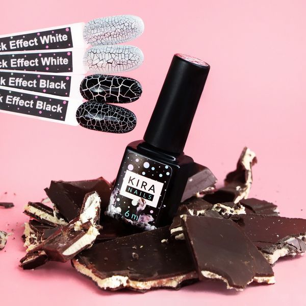 Гель-лак Crack Effect Kira Nails Black N02432 фото