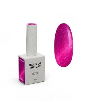 Гель лак NAILSOFTHEDAY Color of the month June 2025 -насыщенный розовый с эффектом кошачьего глаза, перекрываю 4111000 фото