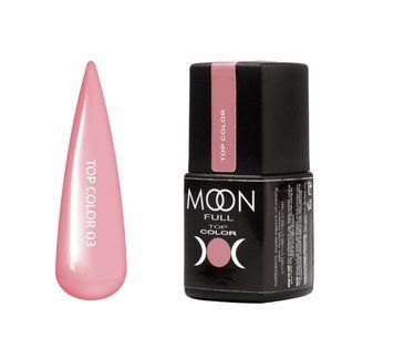 Топ для нігтів MOON FULL Color top 03 pink, 8 мл N27802 фото