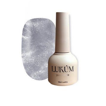 Топ с блестками для гель-лака Lukum Sunlit Silver, 10 мл N098373 фото