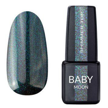 Топ для ногтей з шимером Baby Moon Shimmer Top №027, 6 мл 67455 фото