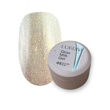 Гель для укрепления ногтей Lukum Glow Milk Gel 03, 30 мл N09534 фото