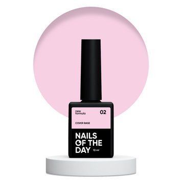 База для нігтів Nailsoftheday Cover base NEW Formula 02 &mdash; рожево-нюдове, 10 мл 54762 фото