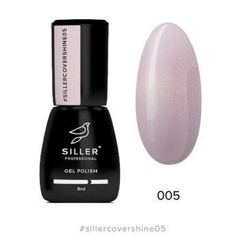 Siller Cover Shine Base №5 &mdash; камуфлирующая база (светло-розовый с микроблеском), 8мл N99905 фото