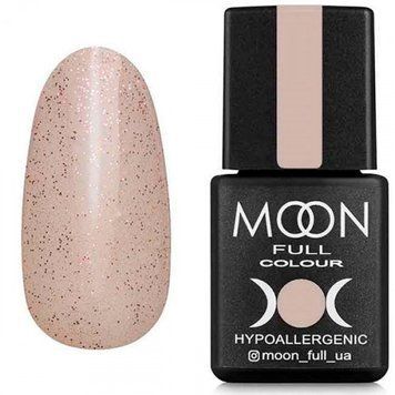 Гель-лак MOON FULL Opal color №503 бежевий напівпрозорий з дрібним рожевим шимером, 8 мл. N031503 фото
