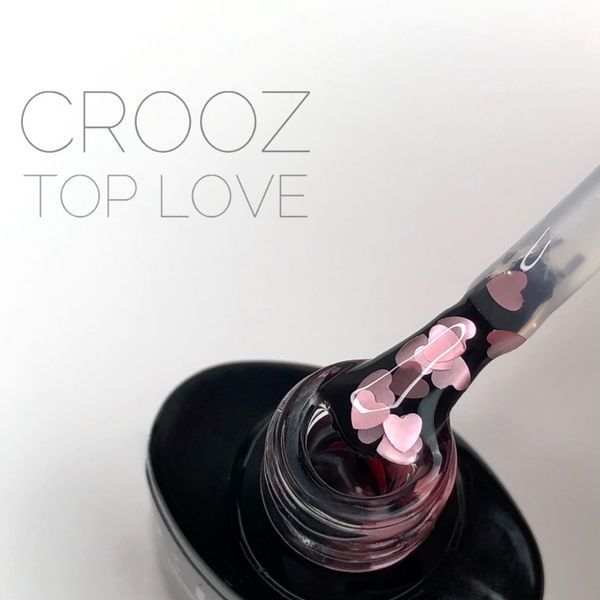 Топовое покрытие для ногтей Crooz Top LOVE, 8мл 09017 фото