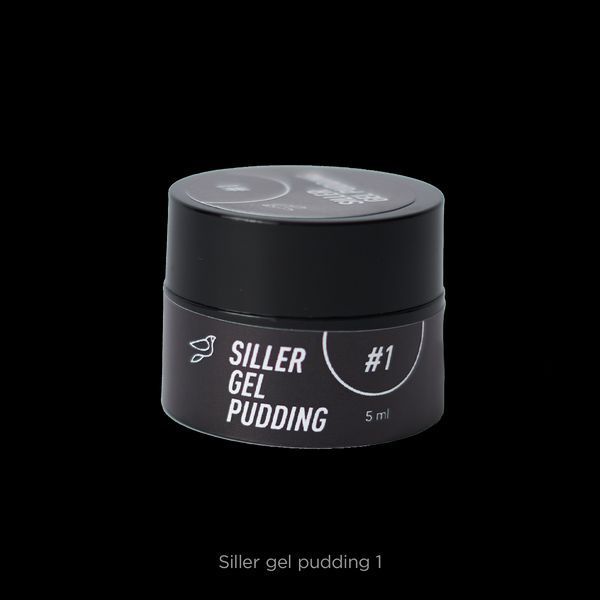 Твердый гель-лак Siller Gel Pudding №1 (черный), 5мл 6546 фото