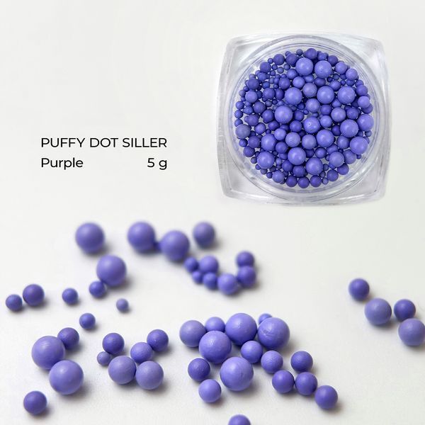 Puffy Dot Siller PURPLE, 5 g (бусинки для декора) FL02 фото