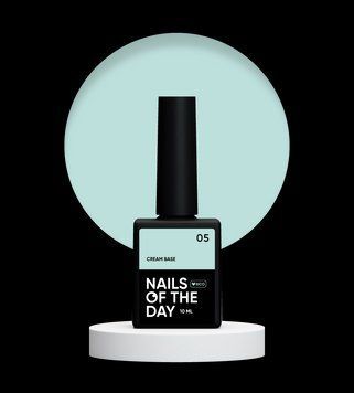 NAILSOFTHEDAY Cream base 05 &ndash; мятная база для чувствительных ногтей, 10 мл N482138222 фото