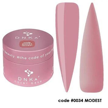 Камуфлююча база для нігтів DNKa&rsquo; Cover Base 034 Modest, 30 мл DNKA0034-30 фото