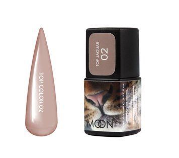 Топ для ногтей MOON FULL Jaguar mousse chocolate 02, 8 мл N25723 фото