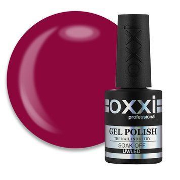 Гель-лак Oxxi Professional 165 темный малиново-красный эмаль, 10 мл RE165 фото