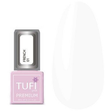 Гель-лак TUFI profi PREMIUM French 01 белый 8 мл 0102537 фото