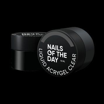 NAILSOFTHEDAY Liquid Acrygel clear &mdash; прозорий рідкий акригель нової формули для нігтів, 15 мл 185400700 фото